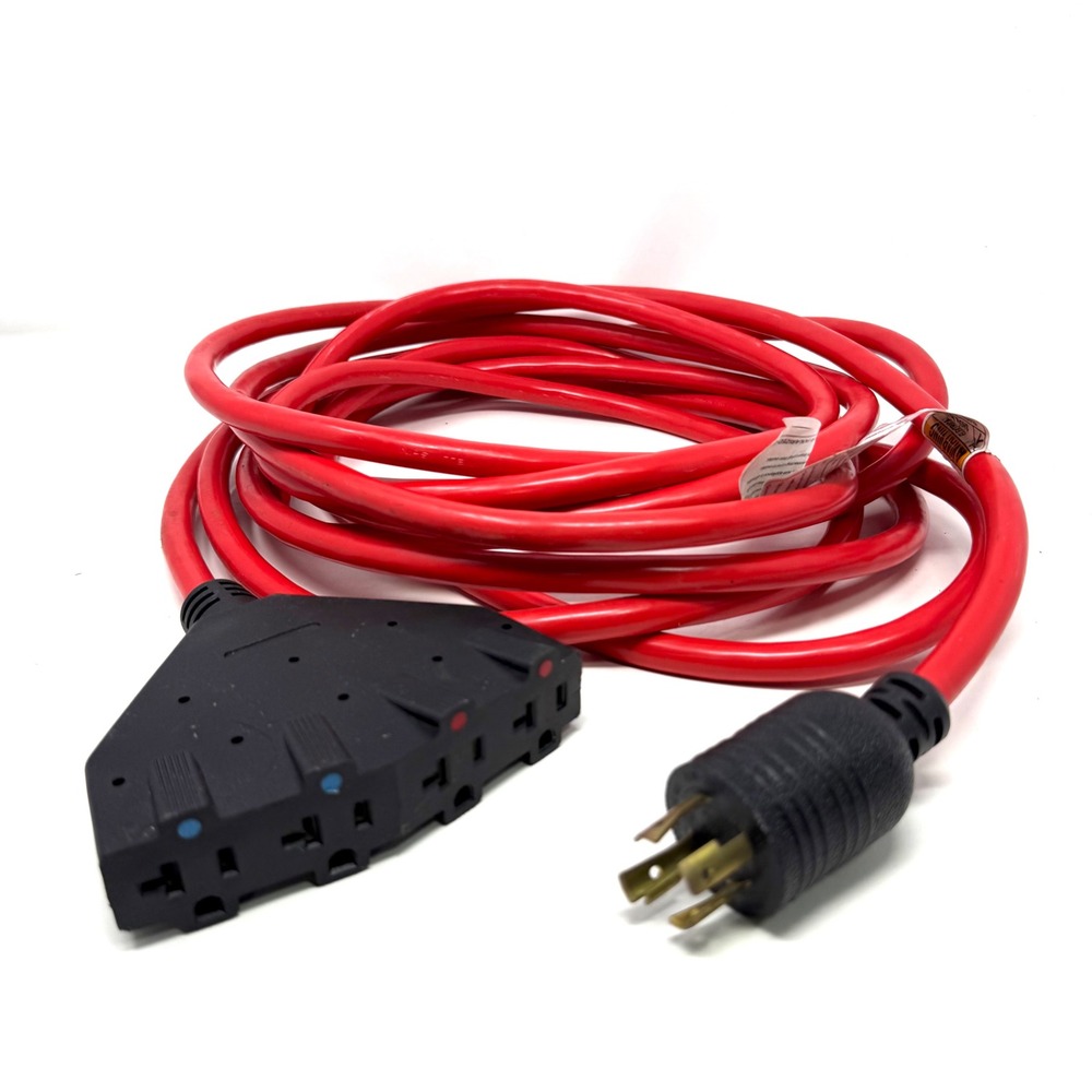Well Shin 25ft Generator Distribution Power Cord WS-129 NEMA L14-20P Twist Lock
